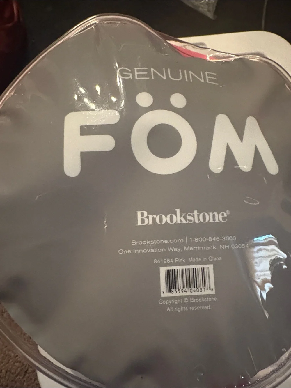 Brookstone Pink FÖM Plush Throw